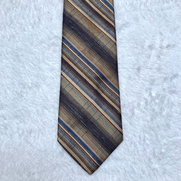 Jacques Estier Slanted Striped Tie - Picture 3 of 6